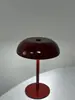 Lámpara de Mesa Pequeña Recargable Táctil de Hongo Creativo Protección Ocular Lámpara de Noche Decorativa para Dormitorio, Mesita de Noche, Restaurante, Bar, Lámpara de Ambiente