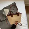 Cesta de Verduras Estilo Coreano Puntadas de Color Contrastante Nuevo Estilo Verano 2025 Ligera y Elegante Bolso Bandolera Pequeño Cuadrado
