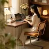 Escritorio de madera maciza estilo Bauhaus usado, adecuado para apartamentos pequeños, un escritorio de computadora de escritorio simple y minimalista, estación de trabajo y mesa estilo retro