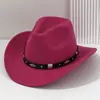 Sombrero de Concierto Unisex de Fieltro Transfronterizo con Cinturón Metálico, Estilo Británico, Sombrero de Jazz de Lujo Ligero, Versátil para Uso al Aire Libre, Diseño Único