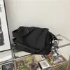 Bolsa Transversal de Lona para Homens de Grande Capacidade Bolsa Mensageiro Simples Casual Ins Livro de Estudante Bolsa de Ombro Mochila Masculina