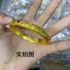 Tienda de oro con esmalte de seda de oro arena pulsera de reina pulsera cerrada de moneda regalo del palacio chino nuevo para novia
