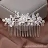 Peine para Tocados de Novia Peine para el Cabello con Flor de Diamante Joyería para Vestidos de Boda Ins Todo Fósforo Accesorios para el Cabello de Gama Alta