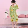 Pijama Infantil, Primavera e Outono, Manga Longa, Fino, Desenho Animado, Roupa de Casa, Roupas para Ar Condicionado de Verão, Conjunto de Pijama Fino para Crianças Maiores