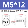 Tornillo remachable de acero inoxidable BSOS-M3/3.5M3/M3.5/M4/M5/M6-4 ~ 32 en stock venta directa