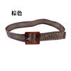 Moda Coreana Cinto Largo Feminino Trançado Corda de Cera Decorativo Torcido Cobertura de Cintura Casual Vintage Cor de Cânhamo Cinto Artístico F957