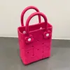 Bolso Perforado de Moda Eva 2026 Nuevo Bolso de Mano Transfronterizo Dopamina Francés Impermeable Almacenamiento Bolso de Playa de Mano