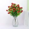 Fruta de la Fortuna de 6 Ramas Fruta Artificial Planta Artificial Fruta Atrae Riqueza Césped Artificial Césped de Plástico Fruta Auspiciosa Decoración del Hogar Flor