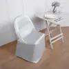 Suministro Directo de Fábrica Cubierta de Silla de Satén Transfronteriza Hotel Banquete Cubierta de Silla de Comedor de una Pieza Cubierta de Silla para Banquete de Boda
