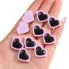 Acessórios para óculos de sol redondos de acrílico com tema de amor, joias artesanais DIY, acessórios para olhos de bonecos de pelúcia