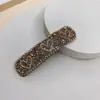 Pinza bb de cristal con diamantes de imitación en forma de corazón estilo coreano, pinza para flequillo de temperamento de alta gama, pinza lateral de moda versátil, pinza para cabello suelto para la parte posterior de la cabeza