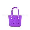 Nueva Bolsa Perforada de Eva Más Vendida, Bolsa de Almuerzo Portátil, Bolsa de Almuerzo Impermeable Portátil para Picnic de Primavera, Se Puede Decorar con DIY