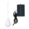Bombilla LED solar de emergencia superbrillante para exteriores, lámpara solar para mercado nocturno, playa, puesto de playa