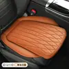 Almofadas para banco de carro em estoque, universais para todas as estações, conjunto de três peças, almofada para banco do motorista, almofada de couro para banco de carro respirável perfurada traseira