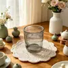 Vaso de vidrio rosa con forma de nube, vaso de agua de vidrio creativo, taza de café para el hogar, taza de leche, regalo para la oficina y estudiantes