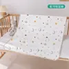 Almohadilla de Diafragma para Bebé de Algodón Peinado Impermeable Lavable Tamaño Grande Almohadilla para la Tía Fisiológica Colchón con Estampado para Bebé Recién Nacido
