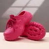 Chinelos Femininos Abertos para Uso Externo, Antiderrapantes, Casuais, Que Aumentam a Altura, Resistentes ao Desgaste, Eva, Tênis Dad, Chinelo Meio Sandália Impermeável