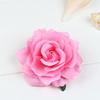 Cabeça de Rosa de Tecido 10cm Decoração de Parede de Flores de Fundo Flor de Seda Simulada Adorno de Cabeça de Casamento Acessórios de Flores Fabricante Atacado