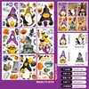 Pegatinas de Pared Personalizadas de Halloween, Pegatinas Transfronterizas Pequeñas de Huella de Mano Sangrienta, Decoración de Fondo para Fiesta de Halloween, Pegatinas Estáticas