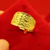 Tienda de Oro Mismo Estilo Anillo para Hombre Nuevo Nudo Chino Chapado en Oro Anillo de Apertura de Fortuna Anillo de Fortuna Fabricante Venta al por Mayor