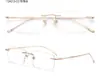 Gafas Sin Montura de Titanio Puro Estilo Li Yitong para Mujeres con Miopía, Se Pueden Personalizar con Lentes Graduados, Monturas de Gafas de Gama Alta con Protección contra Luz Azul