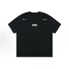 Camiseta de Manga Corta con Bordado de Letras Estilo Americano Jiangfu para Hombre, Top de Algodón Puro para Verano para Estudiantes de Secundaria y Preparatoria y Adolescentes Ins