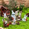 Decoração de Natal de Novo Produto Transfronteiriça: Enfeite Pendente Coelho de Palha, Arranjo de Jardim, Adereço de Fotografia, Pequeno Animal