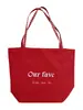 Bolsa Xadrez Brilhante de Dupla Face para o Verão, Nylon Vermelho Brilhante, Bolsa Grande Azul Fresco para o Dia a Dia, Bolsa Versátil Coreana