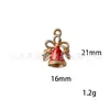 BA-49 Pingente Sino Gota de Óleo de Natal Caixa de Presente de Natal Pulseira DIY Colar Chaveiro Pingente Acessórios de Joia