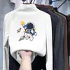 Coleção outono e inverno DeRong: tops infantis e para bebês, incluindo roupas de outono para crianças pequenas e crianças mais novas, camisetas de gola alta para meninos, e novos designs de manga longa com desenhos animados