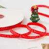 Cinta Navideña de 1 cm Cinta para Envolver Regalos Cinta de Terciopelo Ramo Lazo DIY Cuerda para Decoración de Pasteles