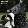Cubierta de Parabrisas para Coche Eléctrico Invierno Forrada de Felpa Engrosada Batería Motocicleta Impermeable a Prueba de Viento Invierno Tranvía Cubierta Cálida a Prueba de Viento