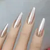 Recubrimiento para Manicura Aurora, Uñas Postizas Hailey Gradiente, Uñas Largas Almendradas, Uñas Pre-Hechas por Tamaño, Fábrica Mayorista