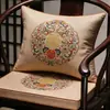 Nuevos cojines para sillas, cojines de asiento y cojines decorativos de secuoya estilo chino; cojines bordados para sillones y sillas de estilo oficial; Cojines de asiento de sofá de algodón y lino Dorothy