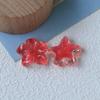 Pendientes hechos a mano con resina y flores de gardenia con purpurina de colores frescos de Corea del Sur, accesorios para el cabello, venta al por mayor