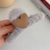 Pinza de Pelo de Felpa para Otoño e Invierno para Mujer, Pinza de Pelo Peluda de Alta Gama, Nuevo Estilo 2026, Pinza de Tiburón para la Parte Posterior de la Cabeza, Pasador, Accesorio para el Cabello