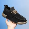 Sapatos masculinos primavera respirável fino sapatos casuais meias da moda boca moda confortável sapatos baixos sapatos preguiçosos sem cadarço