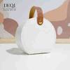 Caixa de Joias Deqi Alto Valor de Cor Estilo Ins Portátil Caixa de Armazenamento de Joias Viagem Anel Colar Bolsa de Mão para Armazenamento