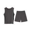 Conjunto de Chaleco y Shorts para Hombre Youkesi 2026 Primavera/Verano Sin Mangas Transpirable Amigable con la Piel Ropa Deportiva de Exterior Ropa de Dormir Ropa de Casa