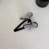 Falda de Malla de Lunares Pinza de Lazo Pinza para el Cabello Grande de Alta Gama Pinza para el Cabello Trasero de Mujer Pinza para Cola de Caballo Tocado