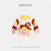 Suéter para Bebé Dudu para Otoño e Invierno, Nuevas Blusas para Niños, Ropa de Punto Cálida para Niñas para Primavera, Ropa Elegante para Niños