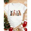 Camisa Casual de Algodón Puro para Mujer 2025, Cuello Redondo, Manga Corta, con Estampados Europeos, Americanos y del Sudeste Asiático, Talla Europea Transfronteriza