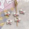 [Paraíso Wangwang] Estilo Ins Aleación Cachorro Lindo Sombrero Cuadros Cuentas Pulsera Hecha a Mano DIY Accesorios de Joyería