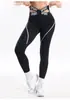 Calça Legging de Yoga Europeia e Americana Sem Costura com Cintura Cruzada para Mulheres, Modelagem Justa, Levanta Bumbum, Leggings Esportivas, Emagrecedora, Leggings de Yoga para Fitness