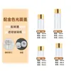 Botella de vidrio con gotero de 2 ml para muestras de aceite esencial, disponible en stock del fabricante, botella dispensadora de aceite esencial marrón, botella de vidrio portátil a prueba de luz