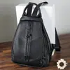 Mochila de Piel Genuina de Alta Calidad para Mujer Bolso con Sentido del Diseño Funda para Bolso Mochila Pequeña Casual Todo Fósforo Gran Capacidad Bolso de Madre