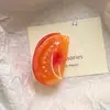 Grampo de Cabelo Fatia de Maçã Verde, Acessórios de Cabelo Fofos e Interessantes, Presilha para Franja Lateral de Estudante, Grampo de Cabelo Engraçado, Presilha Bico de Pato, Acessórios de Cabelo, Adorno de Cabeça