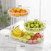Mesa de centro de sala de estar bandeja de frutas estante de almacenamiento de bocadillos, estante de arte de hierro para mesa de comedor del hogar, canasta de frutas multicapa creativa