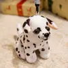 Brinquedos de Pelúcia de Animais Realistas Transfronteiriços: Miniaturas e Enfeites de Tigre, Panda, Girafa, Leopardo, Leão