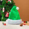 Chapéus de Natal Mais Vendidos no Exterior, Chapéus de Natal Longos de Pelúcia de Alta Qualidade, Chapéus de Decoração de Natal para Idosos, Chapéus Vermelhos com Impressão de Logotipo Disponível